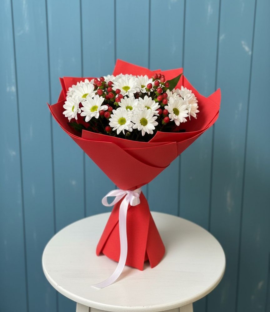 Букет цветов из: Хризантемы в Запорожской