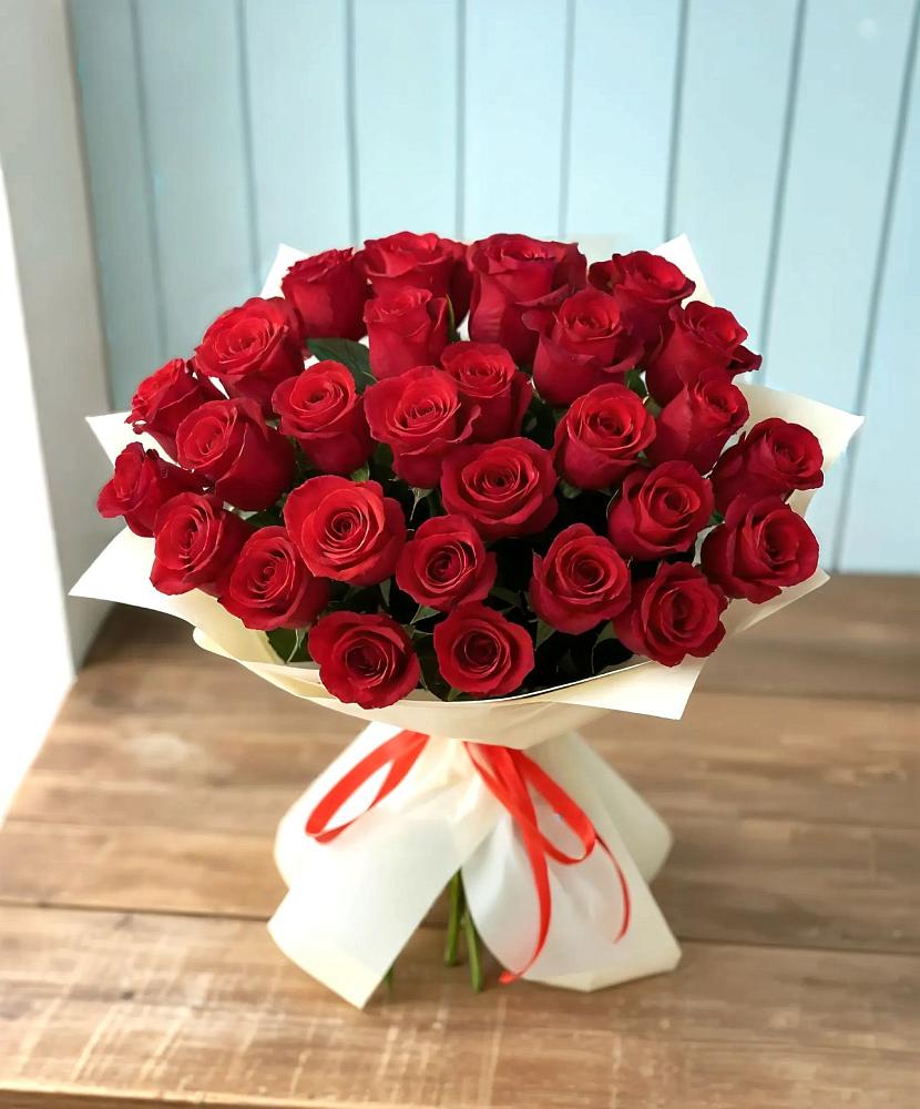 Букет 29 Красных роз в Запорожской