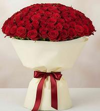 Букет 101 Красная роза Милано в Запорожской