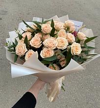 Букет Кремовые розы Латте в Запорожской