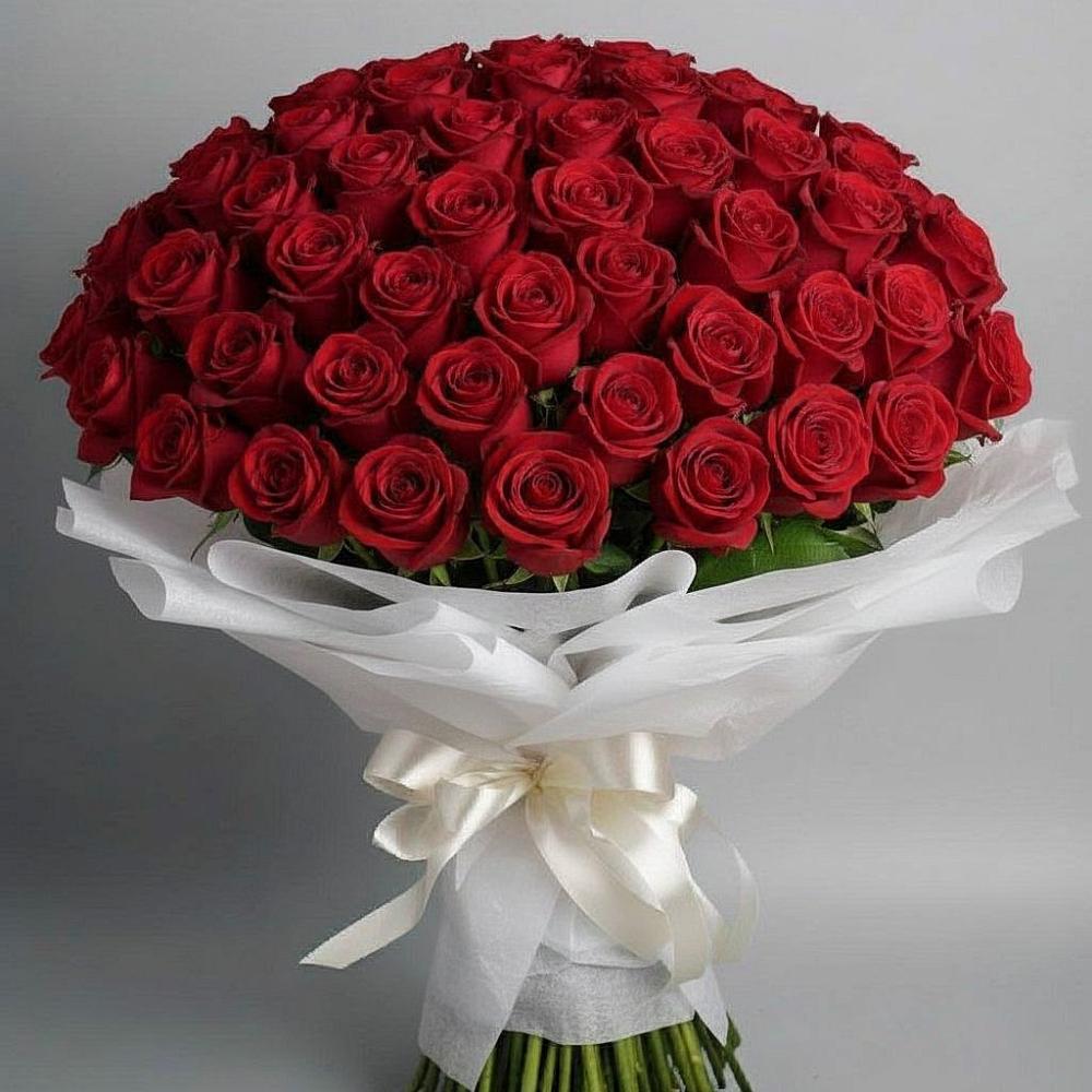 Букет 101 Красная роза Блэк Мэджик в Запорожской