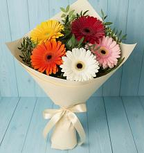 Букет цветов из:  Герберы в Запорожской