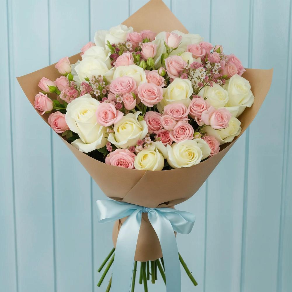 Букет цветов из: Розы в Запорожской