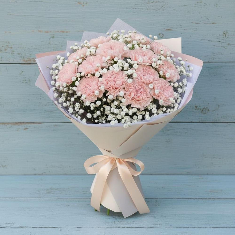 Букет цветов из: Гвоздики в Запорожской