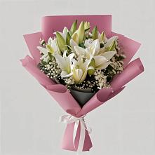 Букет цветов из:  Лилии #REPLACE_PRED# Запорожской