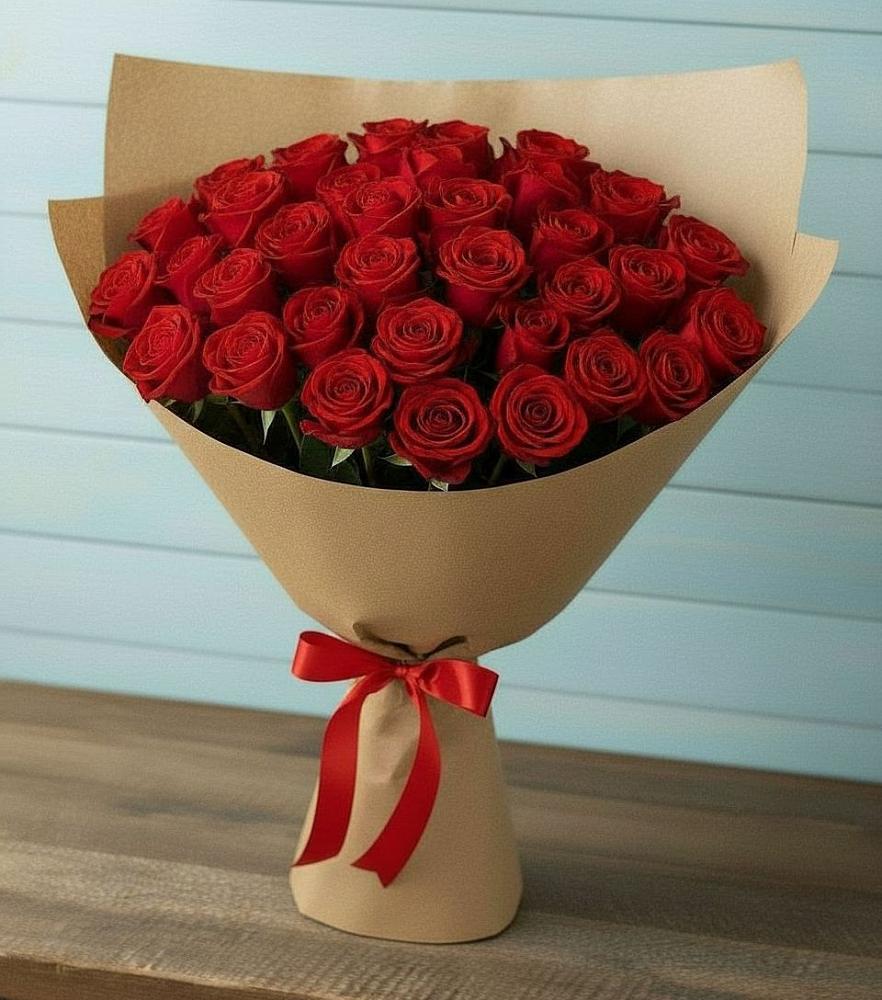 Букет Красные розы Милано в Запорожской