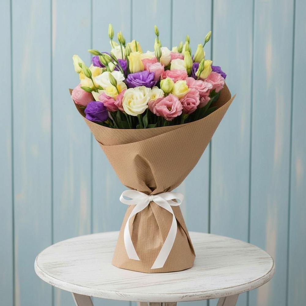 Букет цветов из: Лизиантусы в Запорожской