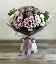 Букет цветов из:  Хризантемы и Розы в Запорожской