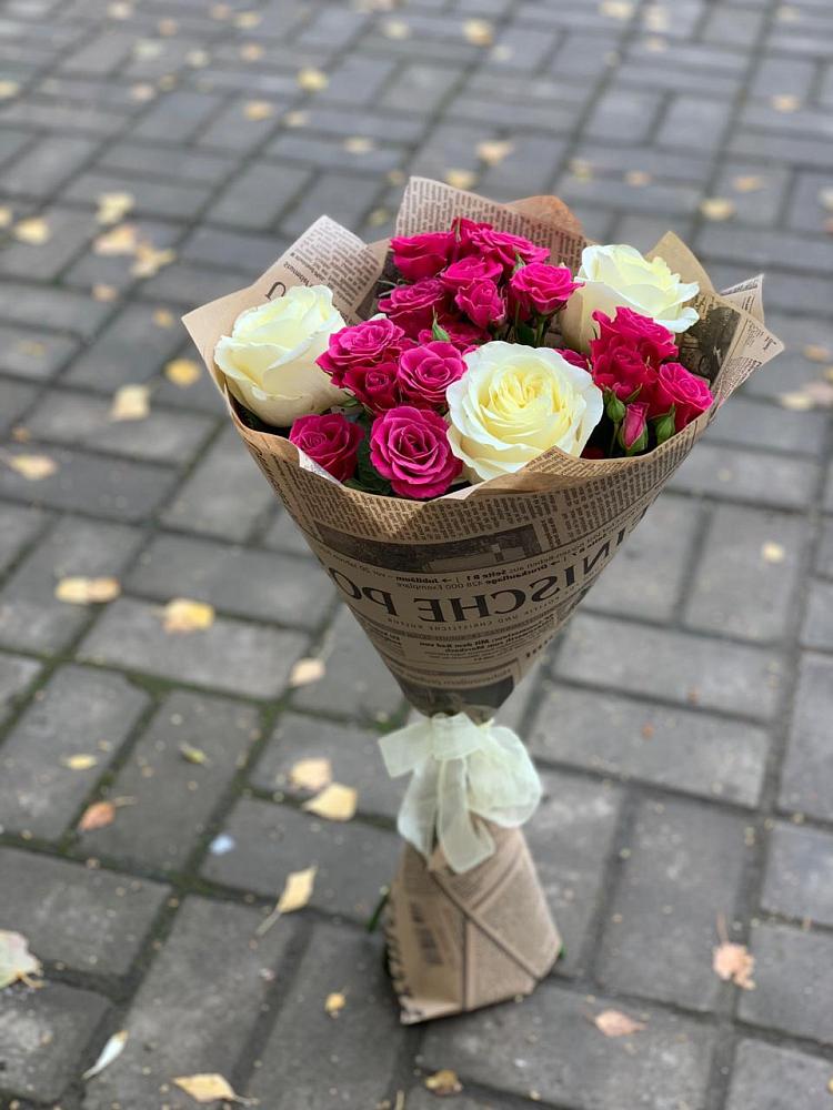 Букет цветов из: Розы в Запорожской