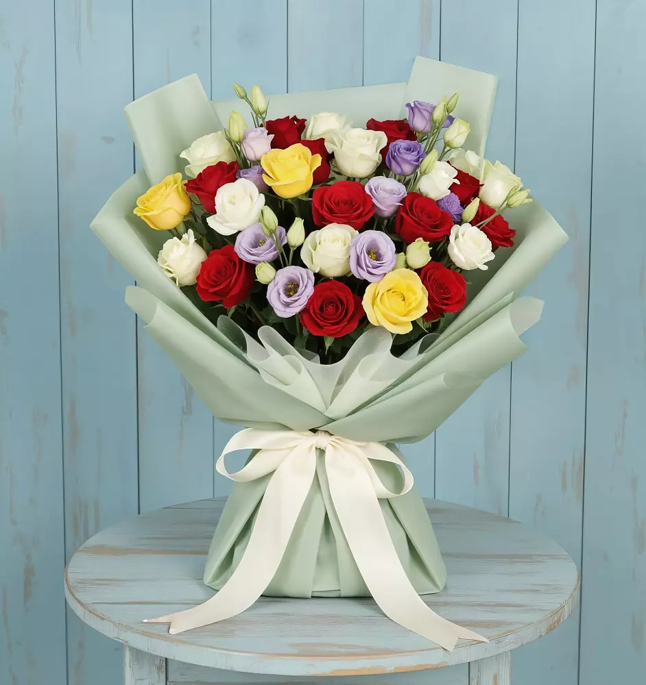 Букет цветов из: Розы в Запорожской