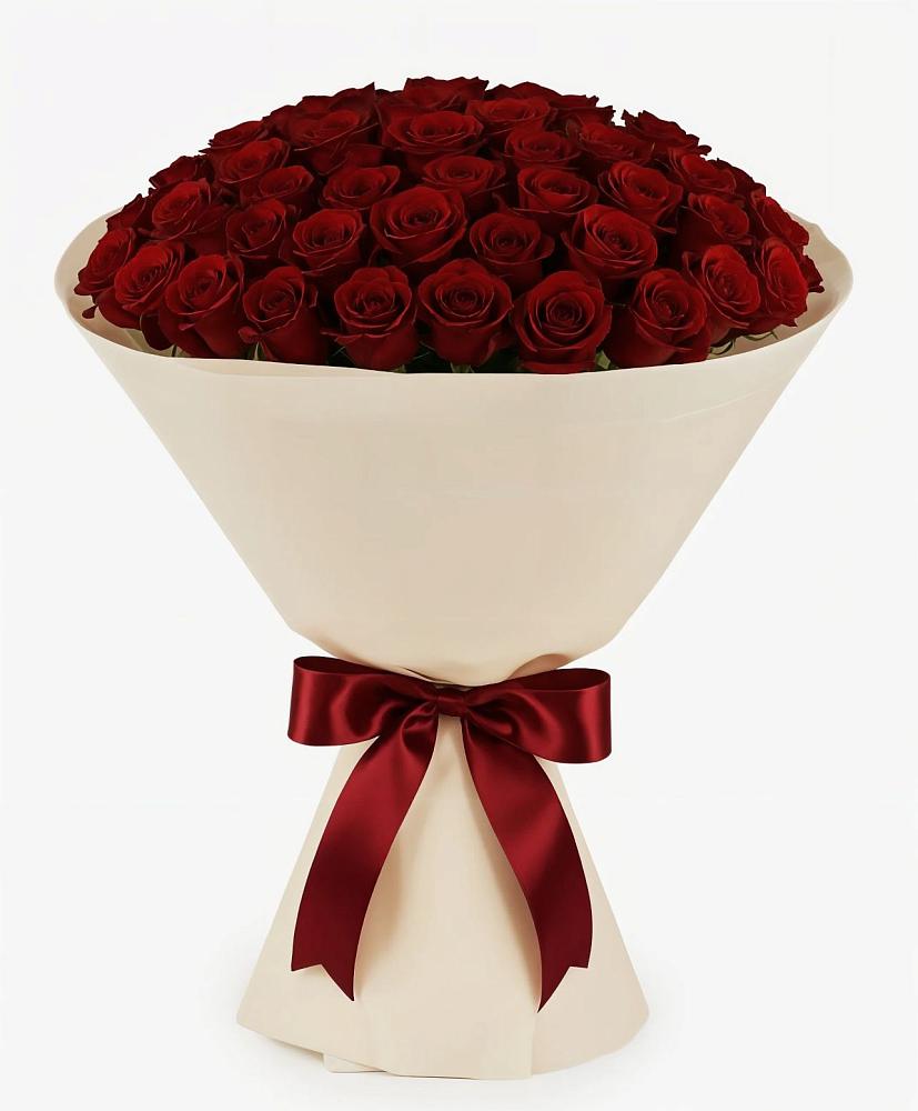 Букет 101 Бордовая роза Блэк Бакарра в Запорожской