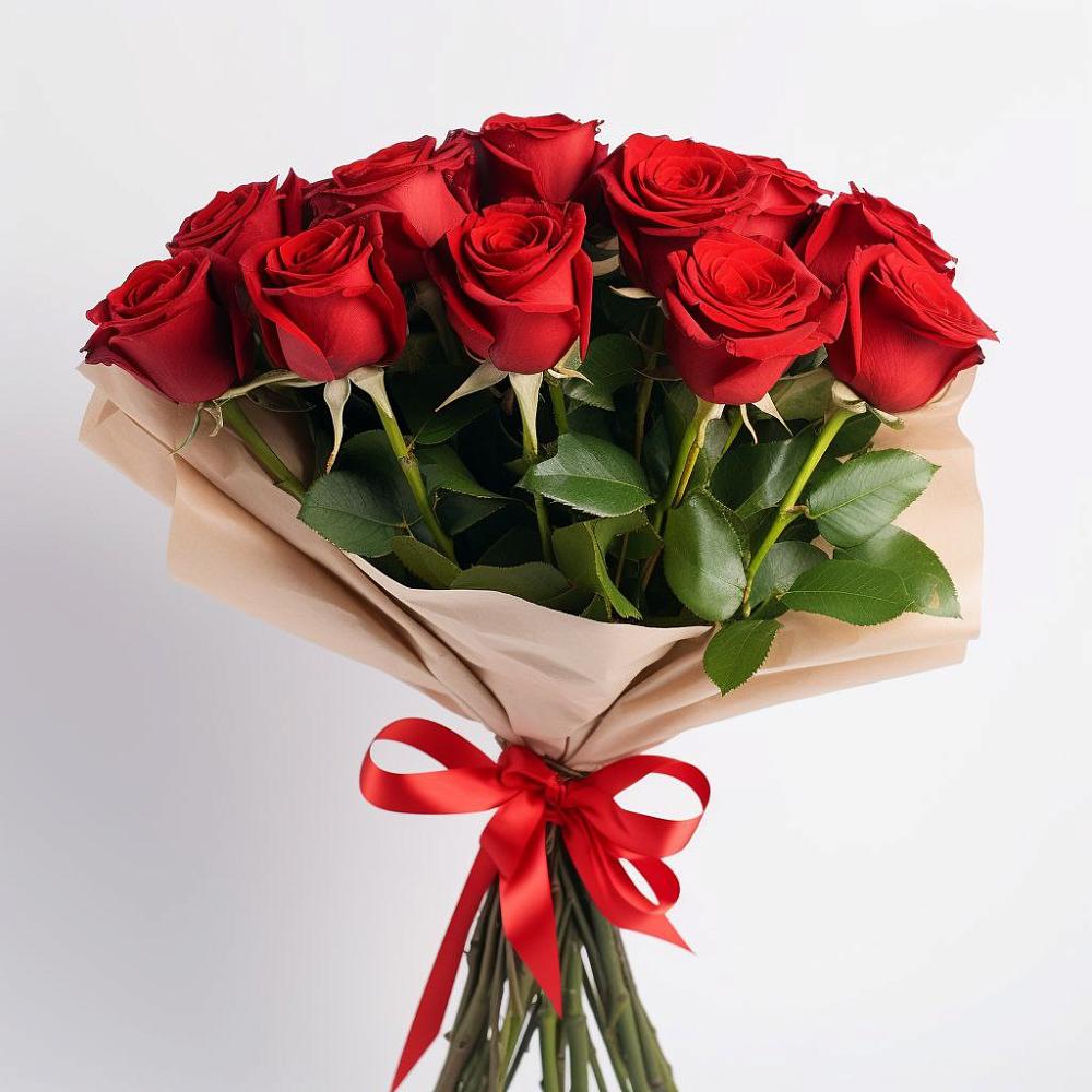 Букет 11 Красных роз Эдлесс Лав в Запорожской