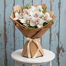Букет цветов из:  Орхидеи и Розы в Запорожской